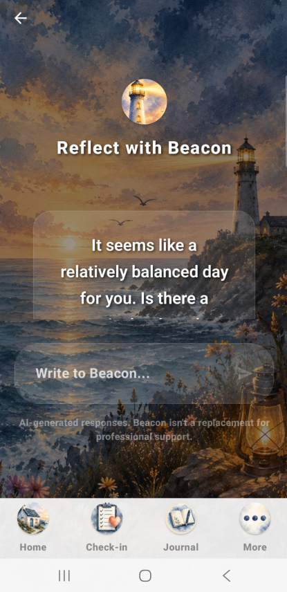 Beacon Android chat screen