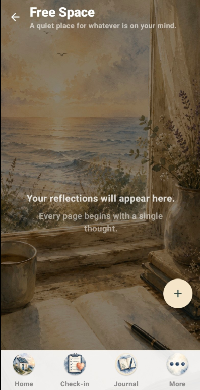 Beacon Android Free Space screen